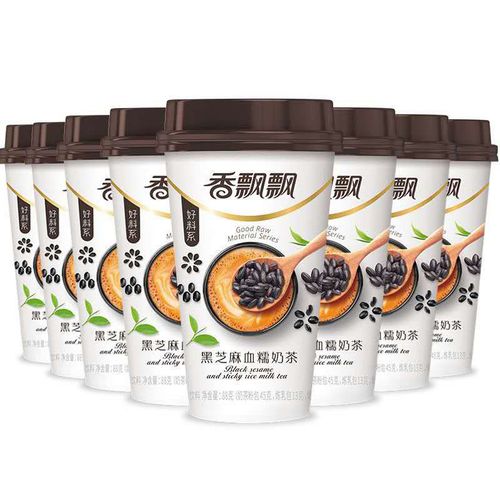 奶茶新货香飘飘烤藜麦薏6杯装黑芝麻糯米网红杯装奶茶