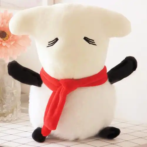 公仔易只烊生日礼物个性 玩偶 现货tfboys易烊千玺生日会一只羊同款