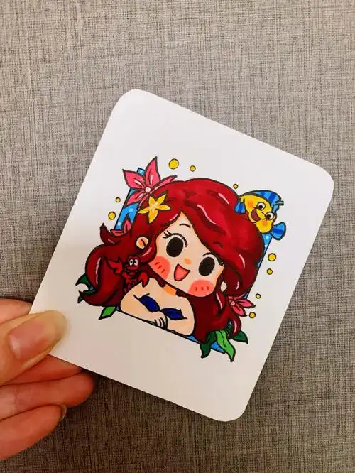 第566266幅卡通画简笔画迪士尼公主q版