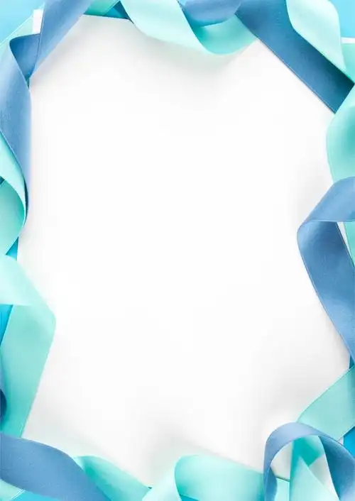 蓝色丝带花边cdr海报背景模板免抠素材免费下载_觅元素51yuansu.com