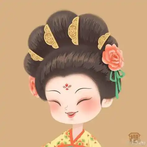 q版汉服靓女头像一整个被可爱住了