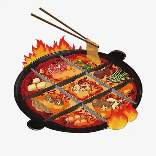 川味火锅手绘免抠素材免费下载_觅元素51yuansu.com