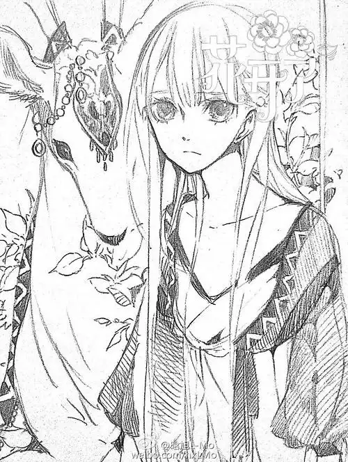 手绘 铅笔 漫画 黑白 素 晗旭 原创