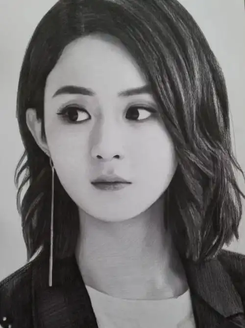 客单 | 手绘肖像画(赵丽颖)