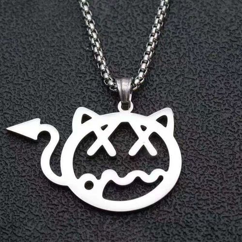 潮牌王琳凯小恶魔项链时尚潮人网红个性钛钢嘻哈朋克小鬼吊坠饰品