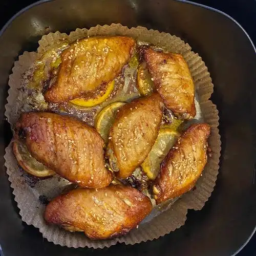 空气炸锅鸡翅中太香啦