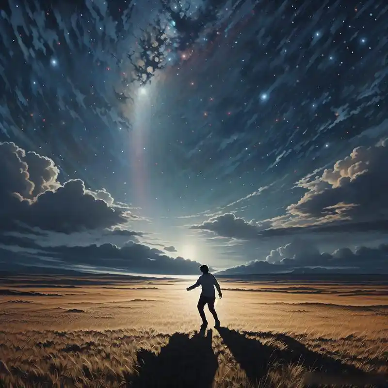 在寂寞的旅程,星光指引方向, 一个人的坚强,是最美的光芒.