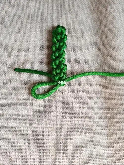 中国结编绳教程凤尾结编法