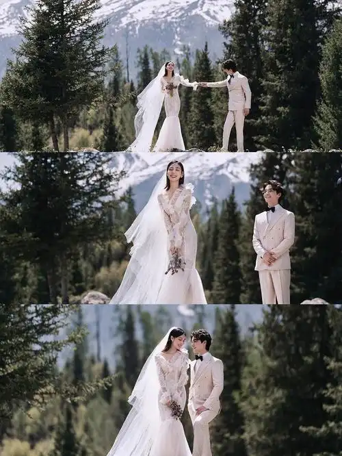 森系外景婚纱照风花雪月与你共赏