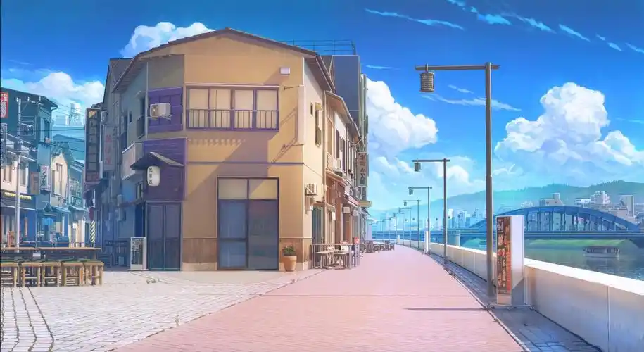 日漫动漫街道高清动态壁纸|平面-其他-动漫|教程|那个女孩说 - 原创文