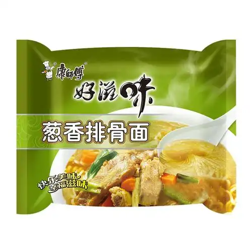 康师傅好滋味葱香排骨面五连包 96g/袋