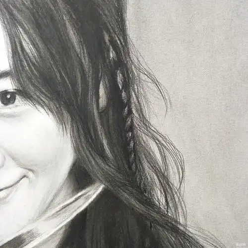 李家峰素描人物迪丽热巴