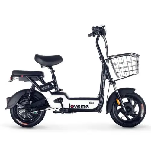 绿源电动自行车小红豆48v送靠背 电瓶车成人男女小型代步车 fbc2 白