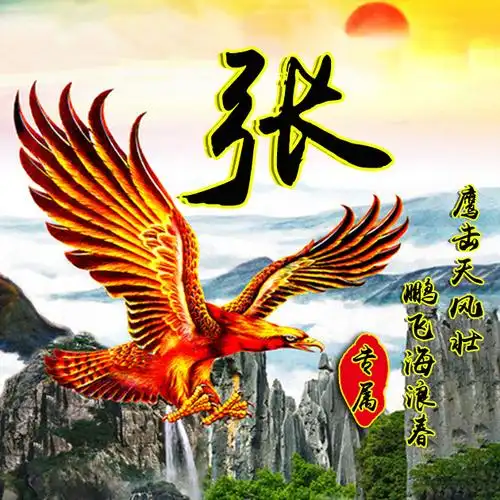 【编号1452】老鹰,大展宏图-微信头像,百家姓氏微信头像,名字壁纸