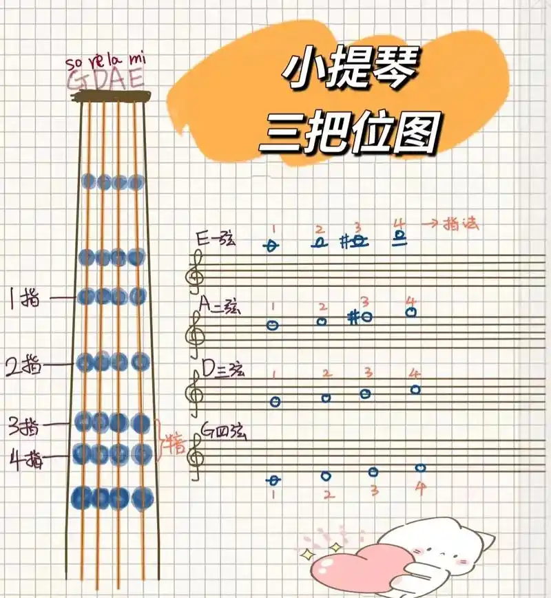 小提琴三把位胶布上音的位置以及变化音全部标记出来了不懂的可以问我