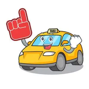 字符吉祥物风格矢量插画学生出租车字符卡通风格矢量插画侦探出租车字