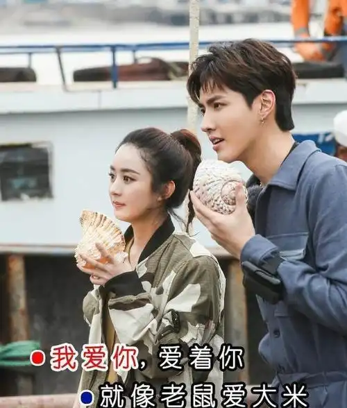 12月30日,吴亦凡和赵丽颖跨年演唱会的彩排图被曝出,照片里两人皆戴着