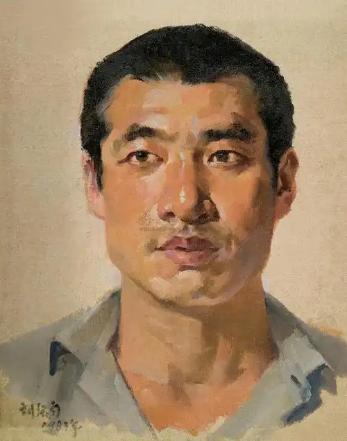 0046 男肖像 油彩 画布