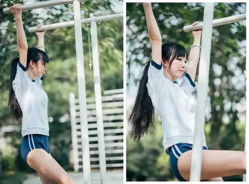 90后校服女生运动中透露的小性感图集