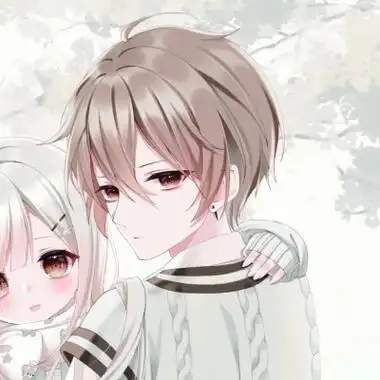 少女心二次元情侣头像