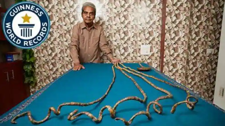 世界上最长的指甲64年没有剪过全长91米