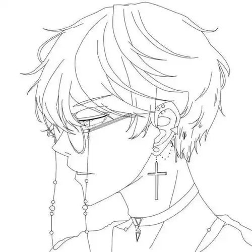 黑白线稿动漫人物线稿资源精彩人物线稿素材赶快收藏