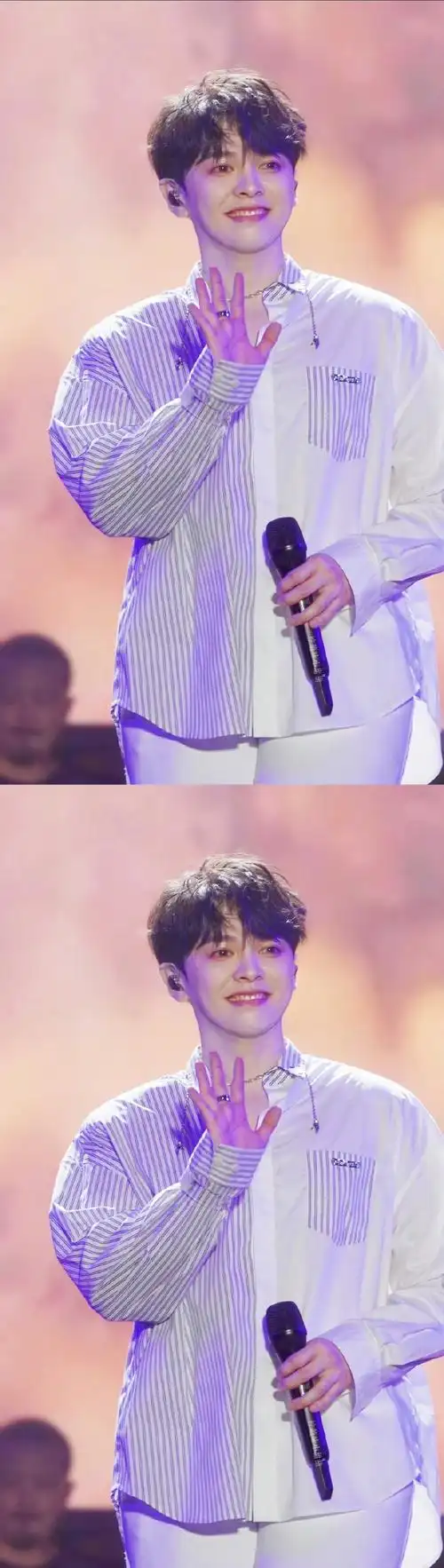 尤长靖帮粉丝捡鞋子