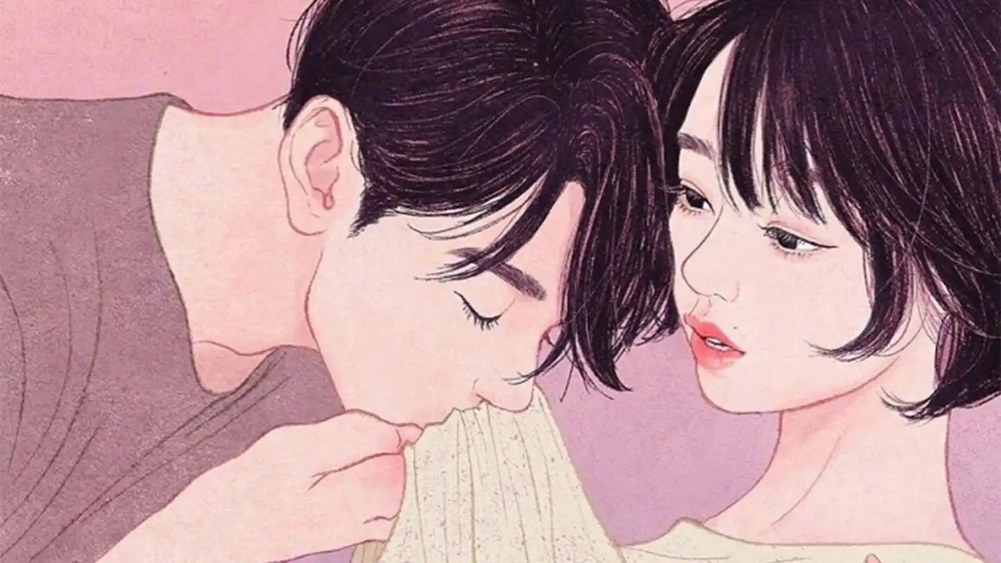 手绘情侣高清桌面壁纸-大陆影视-手机壁纸下载-美桌网