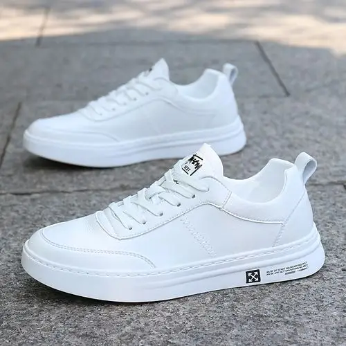 白色男鞋2021春季百搭运动小白鞋男韩版学生潮鞋防滑软底休闲板鞋