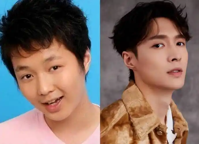 4位男星出道前后对比,蔡徐坤堪比"换头"_五官_明星_照片