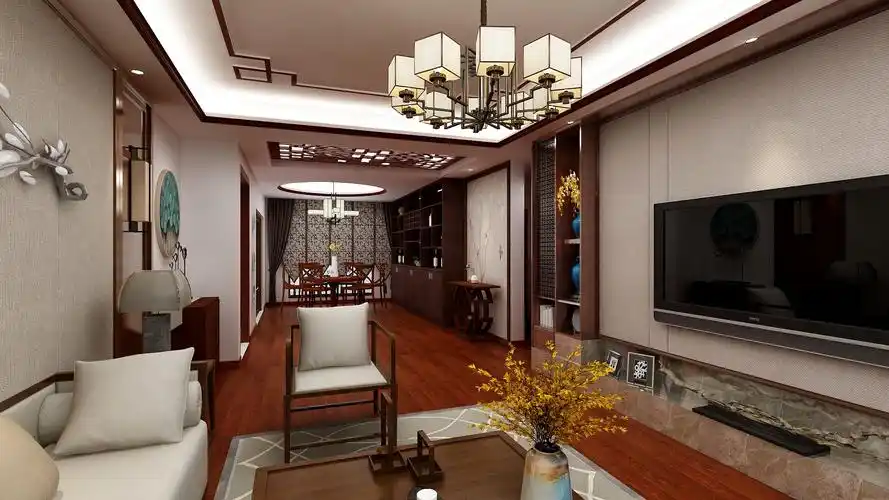 古典新中式风格效果图新中式简装图片