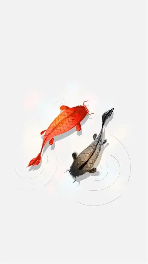 唯美锦鲤高清手机壁纸