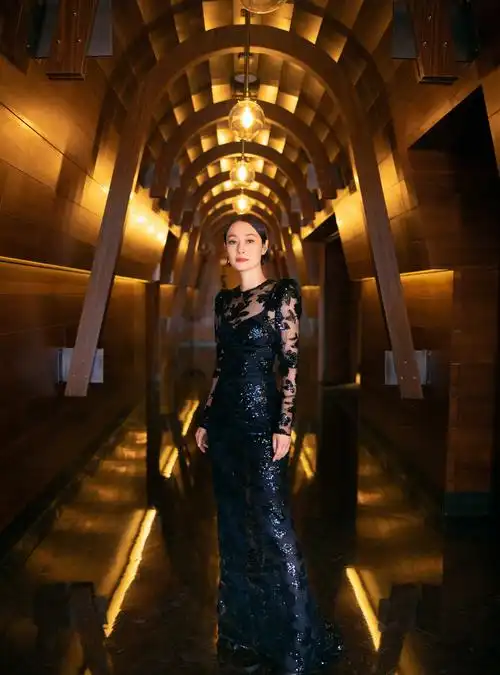 马伊琍穿蕾丝透视裙身材曼妙 上围饱满翘臀超吸睛