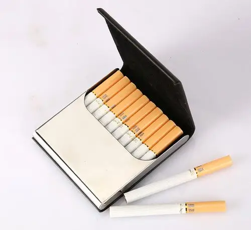 批发10支烟盒不锈钢烟盒防压坏烟包外带便携大方烟盒翻盖