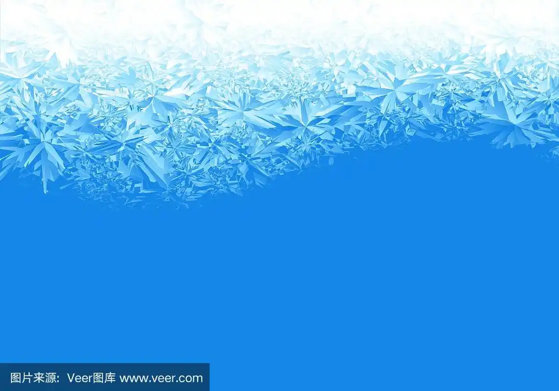 冬季蓝色冰霜背景
