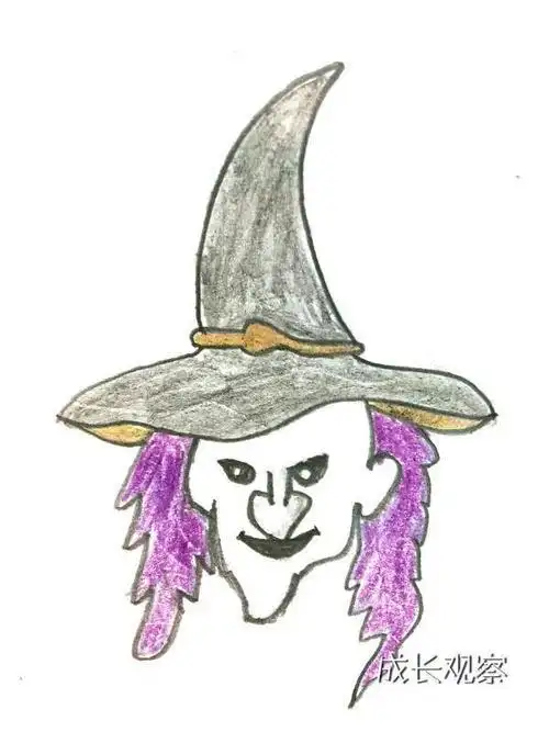 快速上手魔法之夜女巫简笔画来啦简笔画教程小女巫等相关素材画法