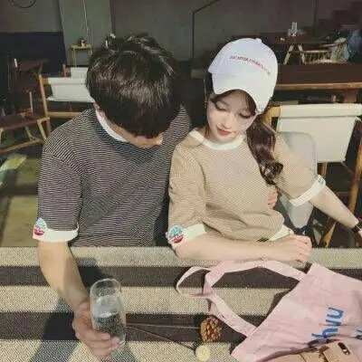 最新小清新一对暧昧00后情头头像,情侣头像图片-回车桌面