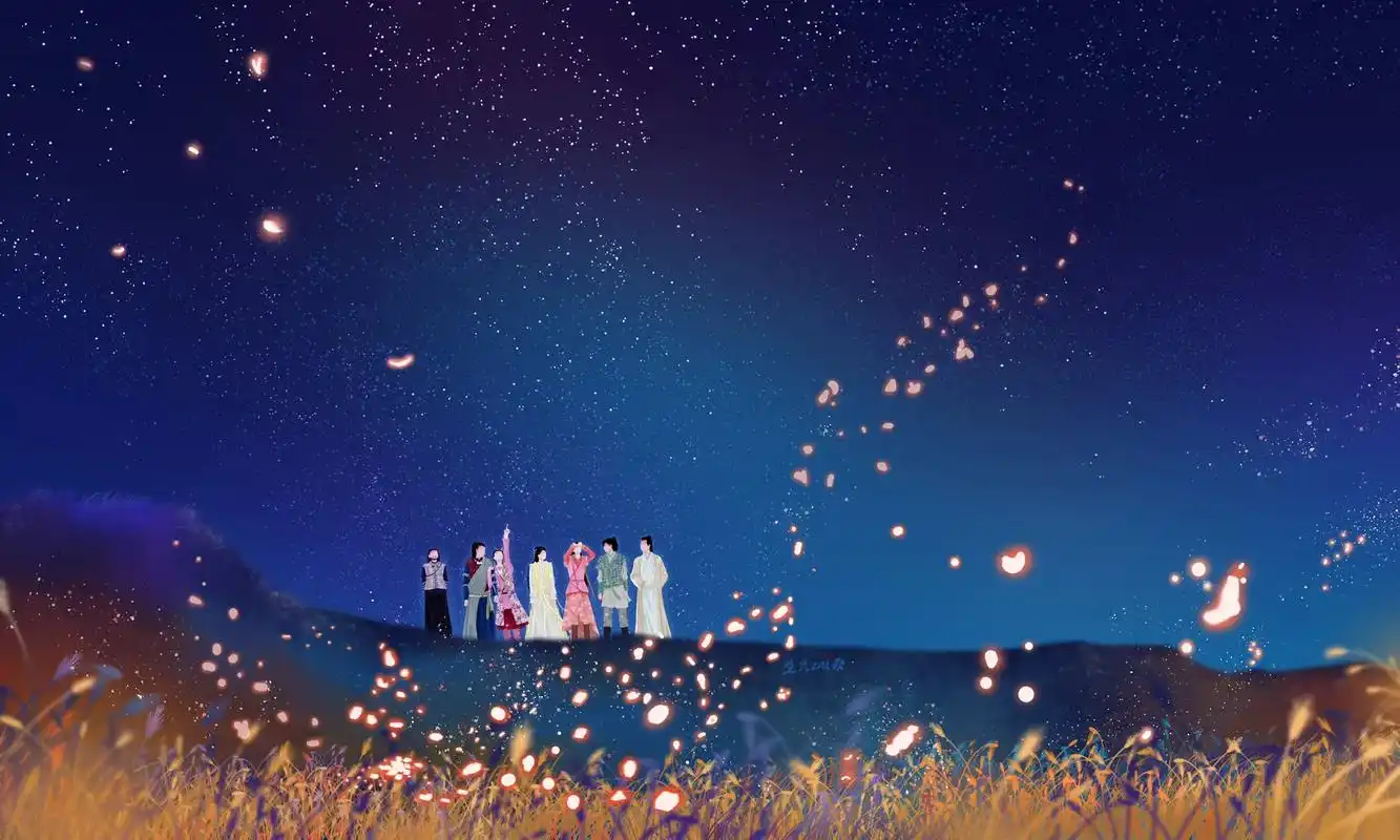 壁纸 #仙剑奇侠传 #胡歌  那天漫天烟花的灯会,他们也没 - 抖音