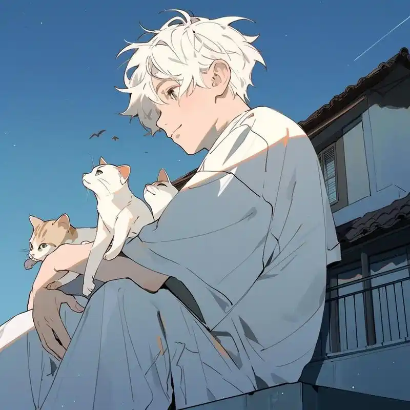 银发少年与猫93 少年永远勇往直前.