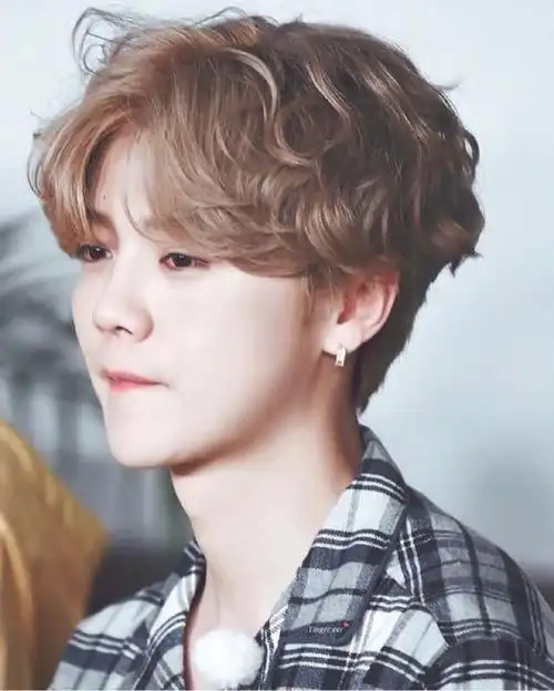 鹿晗神仙卷毛发型 这样的精致洋娃娃谁不想抱回家