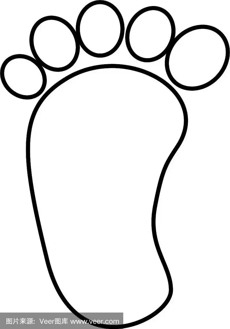 脚印婴儿孤立图标