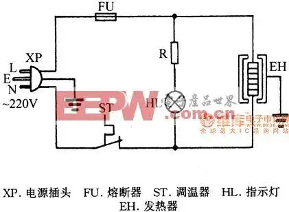 格兰仕cfk-120a自动电热锅电路图