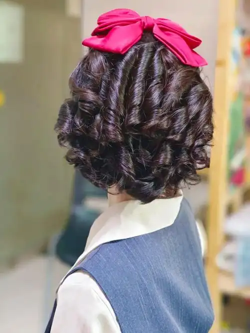 民国风卷发造型民国风妆容