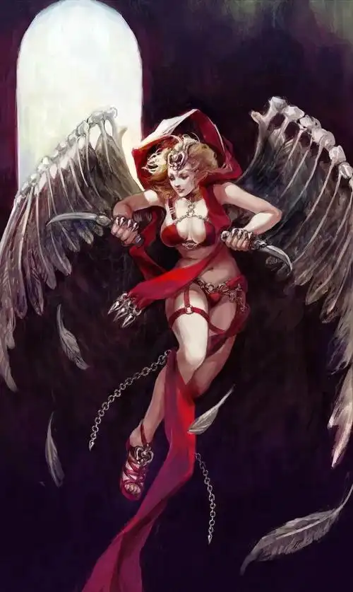 暗黑恶魔系风格很霸气美少女酷到爆炸