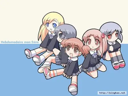 求几张可爱的q版卡通图片!(要多人一排,最好一个跟着一个走的那种)