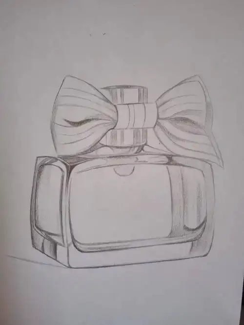 彩铅教程画一只香水瓶