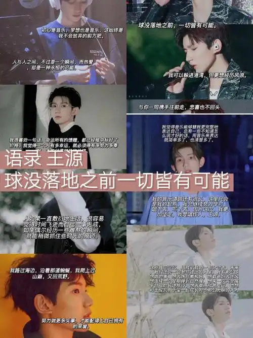 语录王源球没落地之前一切皆有可能