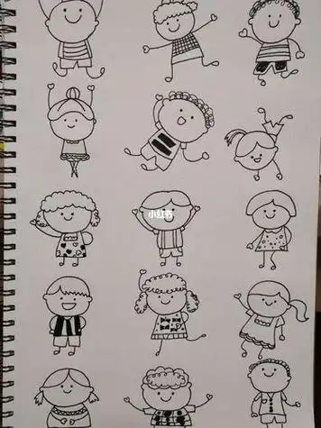 儿童简笔画小人 儿童简笔画小人物