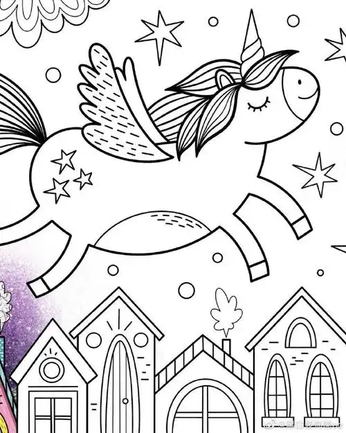 遇见艺术#儿童创意美术超话创意儿童画超话#绘画素材##线描##简笔画