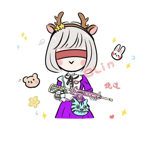 和平精英吃鸡卡通手绘